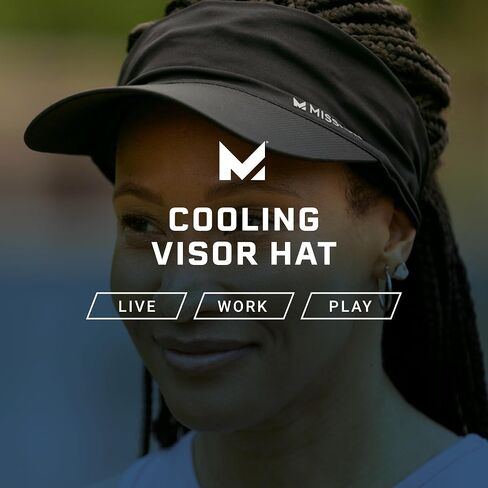 MISSION Cooling Stretchy Visor - Unisex Visor Hat for Men and Women, No Slip Band, UPF 50 Sun Protection Visor in Saudi Arabia