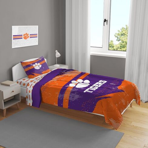 NCAA Slanted Stripe 4 PC Twin Bed in a Bag in Saudi Arabia