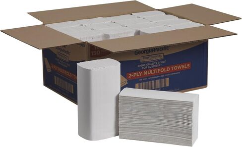 Georgia-Pacific Pacific Blue Select Multifold Premium 2-Ply Paper Towels by GP PRO (Georgia-Pacific),White,21000,125 Paper Towels Per Pack,16 Packs Per Case in Saudi Arabia