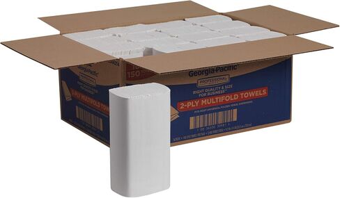 Georgia-Pacific Pacific Blue Select Multifold Premium 2-Ply Paper Towels by GP PRO (Georgia-Pacific),White,21000,125 Paper Towels Per Pack,16 Packs Per Case in Saudi Arabia