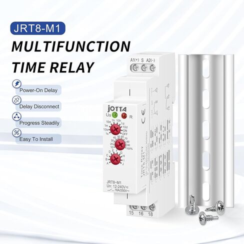 JOTTA 16A Multifunction Time Relay with 10 Function Choices JRT8-M1,AC230V in Saudi Arabia