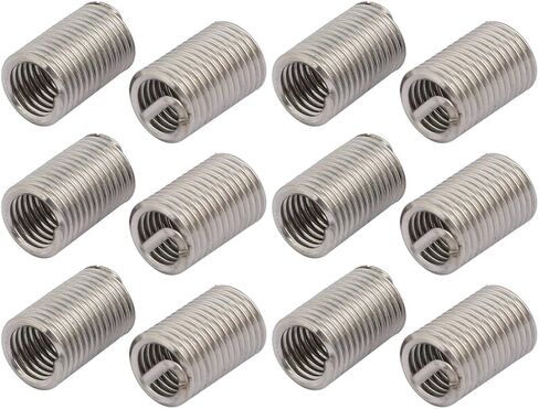 uxcell M6x1mmx9mm 304 Stainless Steel Helical Coil Wire Thread Insert 12pcs in Saudi Arabia