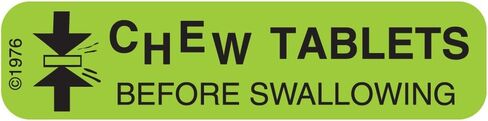 ملصق ورقي دائم "مضغ الكمبيوتر اللوحي قبل" 1-58 جرام، 1 9/16 بوصة × 3/8 بوصة، أخضر، عبوة من 1000 قطعة in Kuwait
