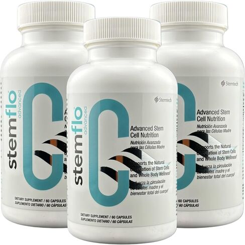 قم بتنشيط نظامك باستخدام تركيبة StemFlo® المتقدمة المكونة من 3 عبوات - Trans-Resveratrol، والكركمين، ومضادات الأكسدة الفائقة للصحة وطول العمر والحيوية in Saudi Arabia