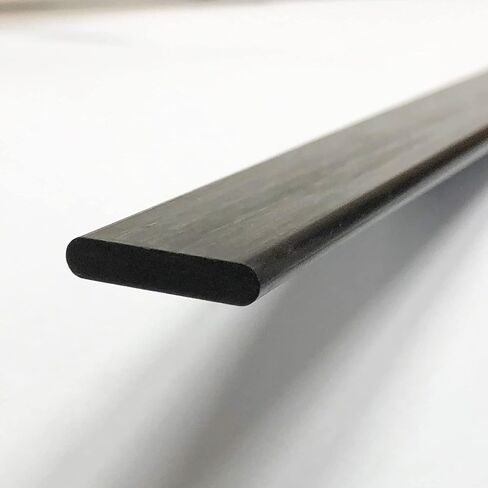 – FLAT CARBON FIBER RODS - 20mm x 4mm x 1000mm – Pultruded Flat Solid Rod - Black matte finish - Pure solid carbon fibre flat strips - for RC planes-drones, boat DIY craft projects in Saudi Arabia