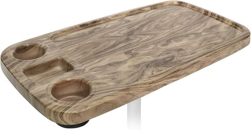 طاولة قارب قابلة للإزالة، طاولة قارب عائمة مستطيلة مقاس 81.28 سم × 45.72 سم، سطح طاولة RV البحرية، سطح كبير مع حامل أكواب مدمج وحامل هاتف ABS مقاوم للماء ومضاد للشيخوخة (أسود) in Kuwait