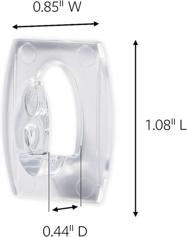 Command 17006CLR-VP Mini Hooks, Clear, 18 Count in Kuwait