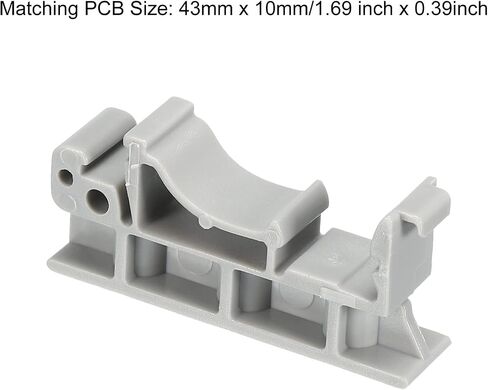 MECCANIXITY PCB DIN Rail Mounting Bracket Carrier Clips, for 35mm DIN Rail Green, 10 Sets in Saudi Arabia