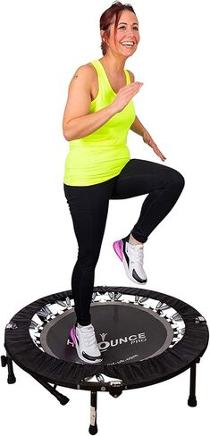 Maximus HIIT Bounce PRO USA | Exercise Trampoline for Adults | Folding Rebounder with Flat or Incline | Plus DVDs for Fitness & Weight Loss and Free Online Video’s | Max 300lbs | Already Assembled in Saudi Arabia