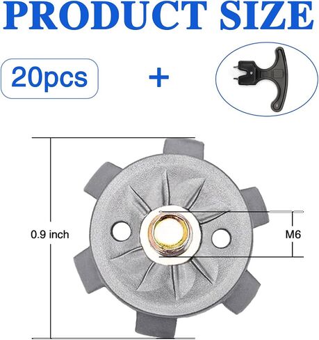 20Pcs Golf Spikes Golf Shoe Spikes Replacements,Golf Spikes for Any Shoe,Suitable for Use on Lawns or Golf Courses in Saudi Arabia