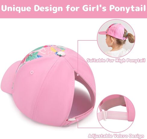 Girls Baseball Hat Ponytail Hat for Kids Baseball Hat Toddler Ball Cap Kids Hats Girls Hat Kids Trucker Hat Kids Cap in Kuwait