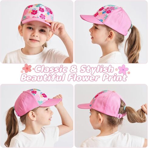 Girls Baseball Hat Ponytail Hat for Kids Baseball Hat Toddler Ball Cap Kids Hats Girls Hat Kids Trucker Hat Kids Cap in Kuwait