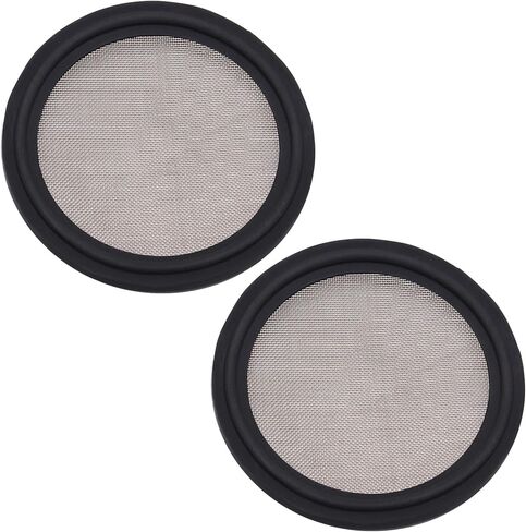 DERNORD 2" FKM Sanitary Gasket w/Stainless Screen - Tri Clamp Clover （Pack of 1） (6 Mesh) in Saudi Arabia