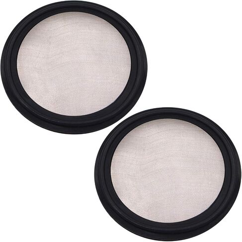 DERNORD 2" FKM Sanitary Gasket w/Stainless Screen - Tri Clamp Clover （Pack of 1） (6 Mesh) in Saudi Arabia