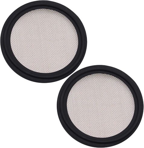 DERNORD 2" FKM Sanitary Gasket w/Stainless Screen - Tri Clamp Clover （Pack of 1） (6 Mesh) in Saudi Arabia