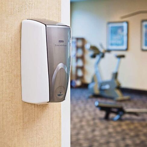 Rubbermaid Commercial Products Technical Concepts Touch-Free Auto Foam Soap Dispenser, Chrome, 10.9" x 5.2" x 5.2", For School/Restaurant/Office/Airport Bathrooms in Kuwait