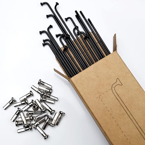 36 قطعة من BaveL 14G J Bend المتحدث الصلب للدراجة (234-249 مم)، المتحدث دورة مع حلمات النحاس، المتحدث الصلب الدراجة الجبلية، ل المتحدث عجلة MTB، Ebike، الرحلات، دراجات المدينة - استبدال / إصلاح المتحدث in Kuwait