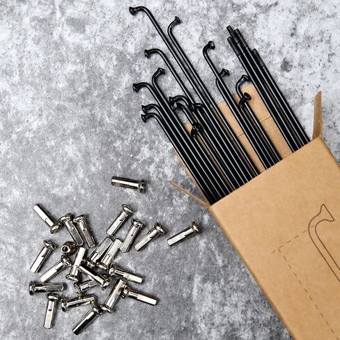 36 قطعة من BaveL 14G J Bend المتحدث الصلب للدراجة (234-249 مم)، المتحدث دورة مع حلمات النحاس، المتحدث الصلب الدراجة الجبلية، ل المتحدث عجلة MTB، Ebike، الرحلات، دراجات المدينة - استبدال / إصلاح المتحدث in Kuwait