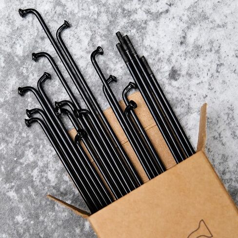 36 قطعة من BaveL 14G J Bend المتحدث الصلب للدراجة (234-249 مم)، المتحدث دورة مع حلمات النحاس، المتحدث الصلب الدراجة الجبلية، ل المتحدث عجلة MTB، Ebike، الرحلات، دراجات المدينة - استبدال / إصلاح المتحدث in Kuwait