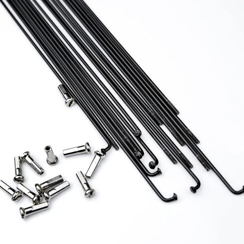 36 قطعة من BaveL 14G J Bend المتحدث الصلب للدراجة (234-249 مم)، المتحدث دورة مع حلمات النحاس، المتحدث الصلب الدراجة الجبلية، ل المتحدث عجلة MTB، Ebike، الرحلات، دراجات المدينة - استبدال / إصلاح المتحدث in Kuwait