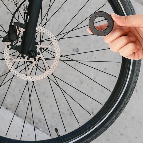 Bike Spoke Wrench, Lens Spoke Adjustment Wrench Tool 8 in 1 Anti-Skid Bike Wheel Spoke Tool for Bike Repair Truing and Repairing Cycling Wheels (Silver) in Saudi Arabia