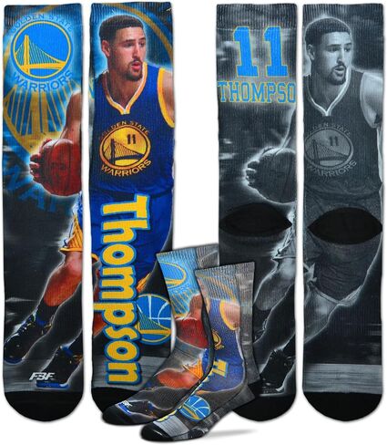 Golden State Warriors NBA Drive Crew Socks 1 Pair - Klay Thompson #11 in Saudi Arabia