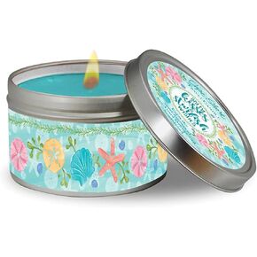 Cape Shore Christmas Travel Candle - Salty Kisses Gifts for Mothers Day, Home, Portable Tin for Outdoor Garden, Camping Bring Back Some of Your Strongest Memories