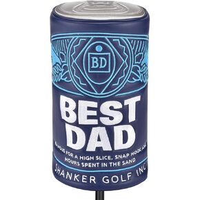 Shanker Golf Driver Headcover - Beer Can Shaped Funny Headcover - Tour Grade PU Leather Golf Club Cover with Embroidered Finish