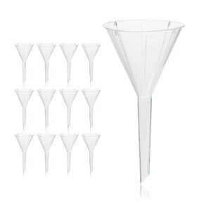 Utile 12pcs Plastic Analytical Funnel Set, PP material, Top Diameter 40mm, Small Funnel for Lab Bottles, Recreational Activities, 4512.0012.12