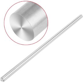 Steel Bar, 15mm 500mm Chrome Plated Carbon Steel Rod Straight Solid Metal Round Rod Harden Cylinder Bar, Rods