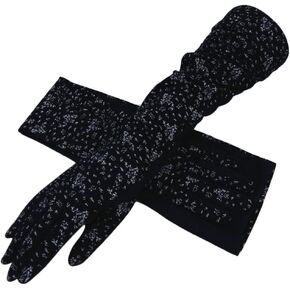 Womens Sunblock Long Driving Gloves Cotton UV Sun Protection Full Finger Gloves Arm Sleeve Cover