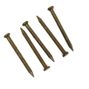 Everbilt Brown Paneling Nail for Mounting Panel Board to Wood Studs, Ring Shank, 1 inch, Pack of 40 Nails