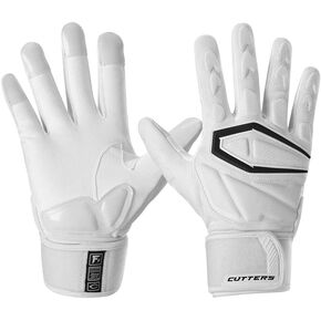 CUTTERS Gamer Padded Football Glove. All Purpose Players, Receivers, Lineman. Extra Grip.