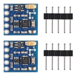 2Pcs GY-271 QMC5883L Triple Axis Compass Magnetometer Sensor Module 3-5V IIC Electronic Compass Module Magnetic Sensor Module