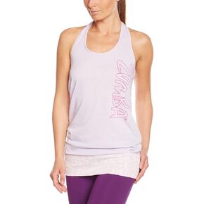 Zumba Fitness Women's "Burn It Up" Bubble Halter Athletic Tee
