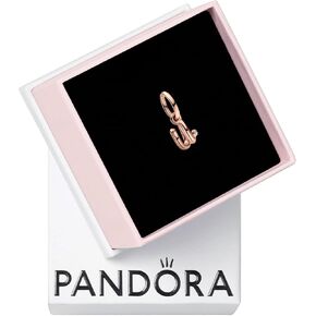 Pandora Letter Script Alphabet Dangle Charm Bracelet Charm Moments Bracelets - Stunning Women's Jewelry - Gift for Women in Your Life - Made Rose & Cubic Zirconia, With Gift Box