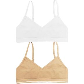Maidenform Girls' Big 2 Pack Seamfree Crop Bra