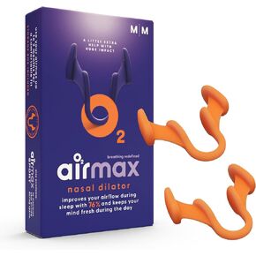 Airmax nasal dilator, against nasal congestion - 2X Medium size, 6-month relief - Recommended by physicians