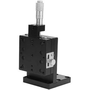 SEMZL60-ACR Z Linear Stage, 60x60mm Z Micrometer Manual Precision Linear Translation Stage Z Axis Linear Stage Cross Roller XY axis Rotary Positioning Table