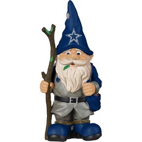 FOCO Dallas Cowboys NFL Holding Stick Gnome 10.5 Inches Tall, Multicolor Team Colors