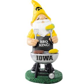 FOCO NCAA Womens NCAA College Team Logo Grill Garden Statue Outdoor Gnome 10"