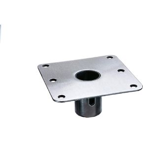 Swivl-Eze 69773 Swivl-Eze 1.77 Series Stainless Steel Snap-Lock Seat Base Plate, 7-Inch x 7-Inch, Square