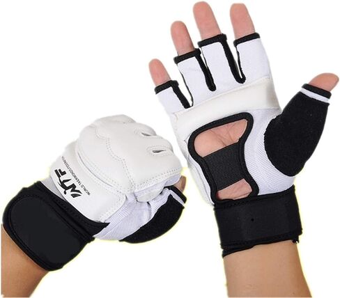 Half Finger Taekwondo Gloves - Kickboxing Sparring Training Light Workouts for Men Women Muay Thai, Martial Arts, Karate, Shadow Boxing, Combat Class in Saudi Arabia