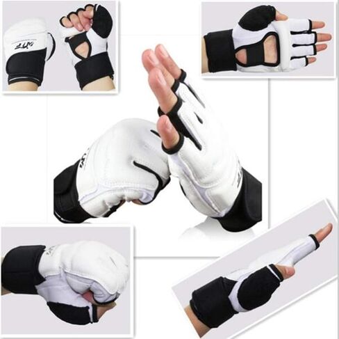 Half Finger Taekwondo Gloves - Kickboxing Sparring Training Light Workouts for Men Women Muay Thai, Martial Arts, Karate, Shadow Boxing, Combat Class in Saudi Arabia