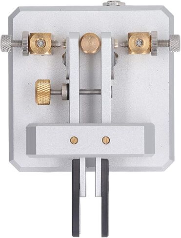 Marhynchus Morse Code Key, Morse Code Key Double Paddle Morse Code Key Stainless Steel Automatic Morse Radio Experiment, Cb & Two Way Radios (Silver) in Saudi Arabia