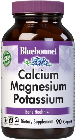 BlueBonnet Calcium Magnesium Plus Potassium Caplets, 90 Count in Saudi Arabia