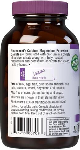 BlueBonnet Calcium Magnesium Plus Potassium Caplets, 90 Count in Saudi Arabia
