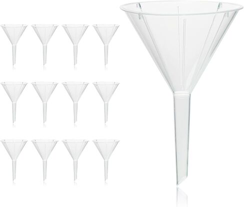 Utile 12pcs Plastic Analytical Funnel Set, PP material, Top Diameter 40mm, Small Funnel for Lab Bottles, Recreational Activities, 4512.0012.12 in Saudi Arabia