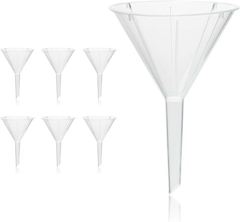 Utile 12pcs Plastic Analytical Funnel Set, PP material, Top Diameter 40mm, Small Funnel for Lab Bottles, Recreational Activities, 4512.0012.12 in Saudi Arabia