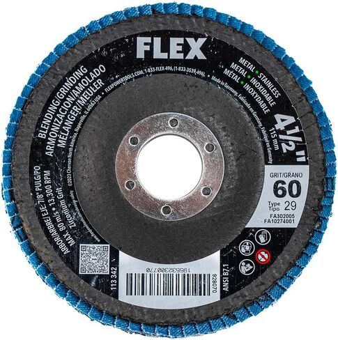 FLEX 4-1/2-inch 60 Grit SightMAX Flap Disc, Type 29 - FA302002 in Kuwait